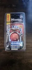 Master Lock 1534DBBR Set - Word Combination In WHITE