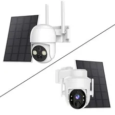 Outdoor Solar Battery Powered Camera Wireless 360 Pan/Tilt WiFi IP Camera 3/4MP
