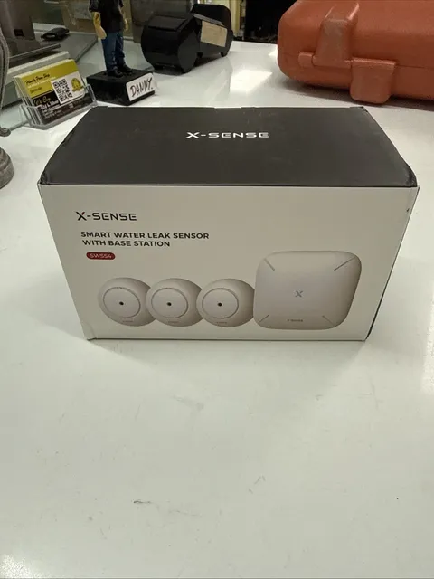 X-Sense Wi-Fi Water Leak Detector Water Detector Alarm SWS54 - 3 PACK with Base