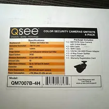 Q-See 2 pack Bullet CCTV Cameras 700TVL Night Vision Wired BNC Outdoor/Indoor