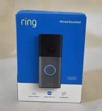 Ring Wired Doorbell (2nd Gen Newest Model) 2K Video Motion Detection NEW SEALED