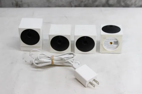 Lot of 4 (four) Wyze Cam Outdoor Cameras - Untested - sold AS IS