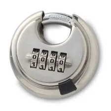 4Position Combination Padlock Stainless Steel Rust-Proof Password lock Safety