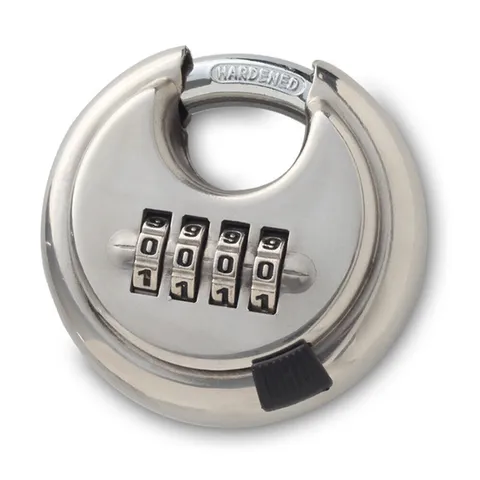4Position Combination Padlock Stainless Steel Rust-Proof Password lock Safety
