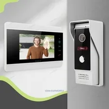 HOMSECUR 7" 1080P Video Door Phone Call Intercom Door Unlock Monitoring Security