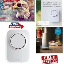 Loud 105dB Indoor/Outdoor Siren - Easy Install Security Solution for Homeowners