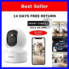 BoyKeep 2K Indoor Pet Camera WiFi 360° Pan Tilt Night Vision App