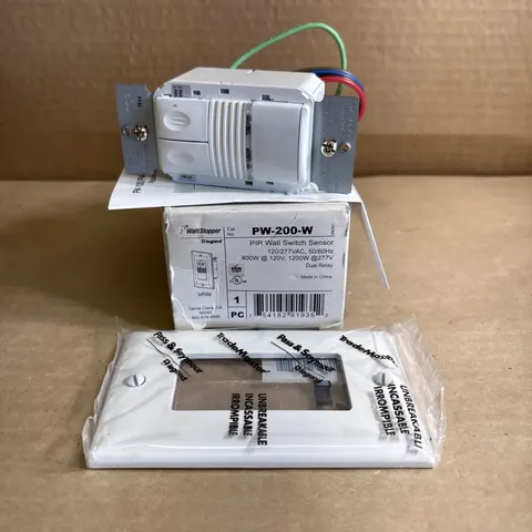 NEW IN BOX: Watt Stopper PW-200-W Wall Switch Occupancy Sensor.  White