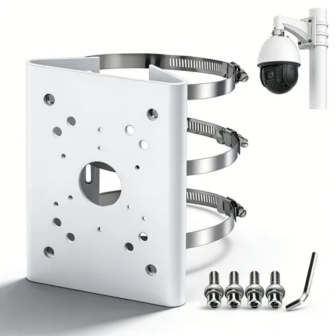 Pole Column Vertical Pole Mount Bracket for CCTV Dahua Wall Mounts Dome Camer...