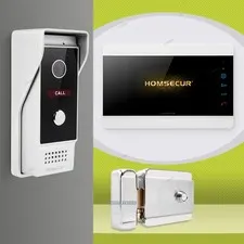 HOMSECUR 7" 4 Wire HD Video Doorphone Entry Intercom IR Camera Door Unlock