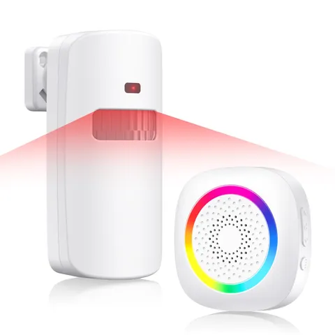 TECKNET Wireless Motion Sensor Door Chime, Fast Detection PIR Entry Alert(5S ...