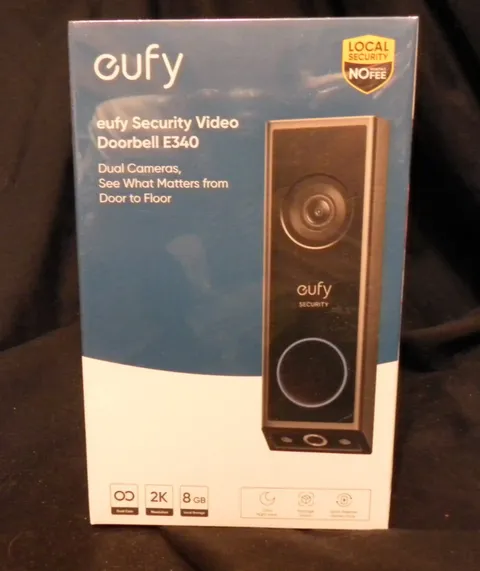New Sealed in Box Eufy Security Video Doorbell E340 Dual Camera 2K 8GB