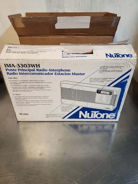 NuTone IMA-3303WH Radio Intercom Master Station IM-3303WH Open Box