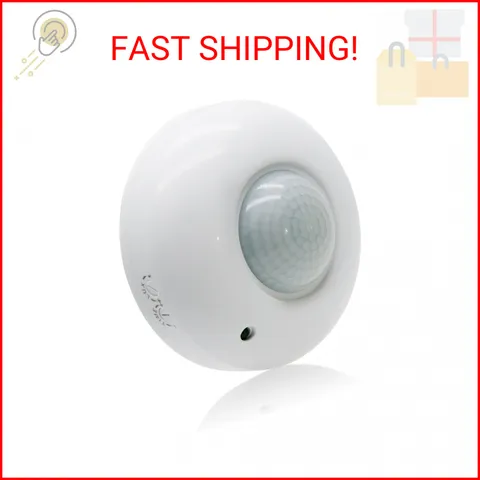 Sensky 360 Degree Ceiling Mount Occupancy Sensor, 110-240V PIR Motion Sensor Swi