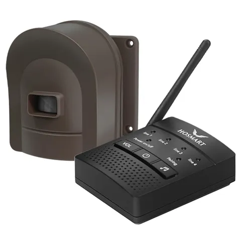 1/2 Mile Hosmart Driveway Alarm Wireless Sensor System | Driveway Sensor Aler...