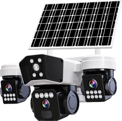 Camara De Seguridad Solar Inalambricas Para Exterior Con Vision Nocturna y Audio