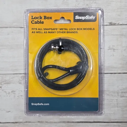 SnapSafe Lock Box Cable 4ft Heavy Duty Steel Security Black 1500lb Rated 75280