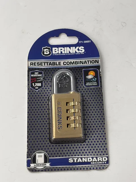 30mm Solid Brass 4-Dial Resettable Padlock - Chrome Plated With Hardened Steel S