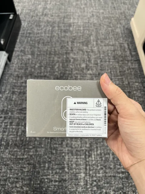 NEW ecobee wireless Smart Sensor for Doors & Windows 2 Pack White EB-DWSHM2PK-01