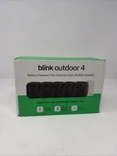 BRAND NEW BLINK Outdoor 4 (4th Gen) 5-Camera Security System w/ Sync Module Core