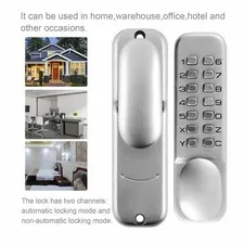 Lock Door Mechanical Digital Gate Code Set Button Waterproof Keyless Keypad ๑