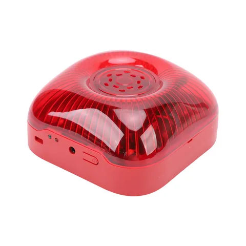4 Pack Wireless RF 433MHz Fire Alarm Bell Sound Light Alert US Plug