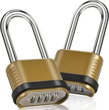 4 Digit Combination lock with Hardened Steel Shackle Combo Lock