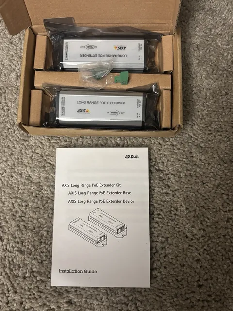 AXIS Long Range POE Extender Kit (01857-001) | Open Box | Never Used