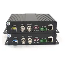HD-SDI Video/Audio/Ethernet Fiber Optical Media Converters TX / RX, LC S/M 20Km