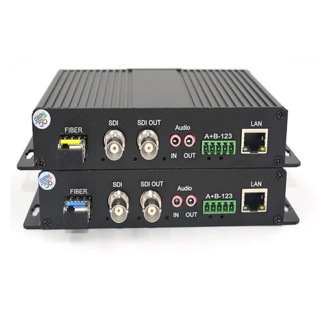 HD-SDI Video/Audio/Ethernet Fiber Optical Media Converters TX / RX, LC S/M 20Km
