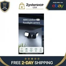 Blink Outdoor 2K+ Floodlight Camera - Wireless Smart Security System