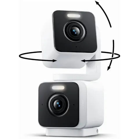 Wyze Duo Cam Pan Indoor/Outdoor Smart Security Camera 2K IP65 360° Pan/Tilt with