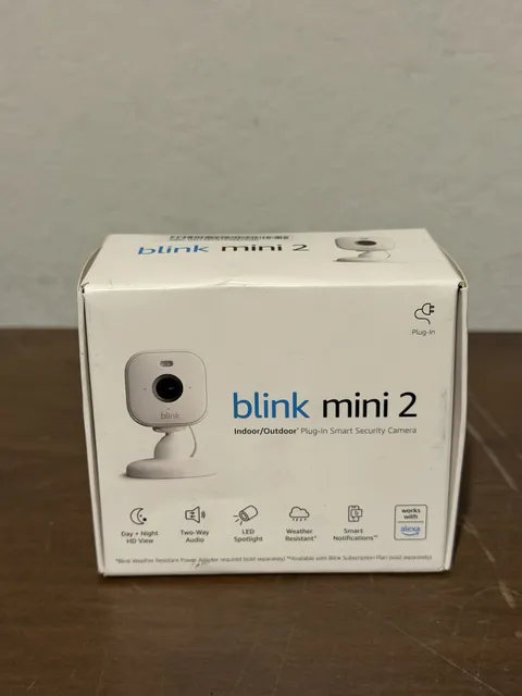 NEW Blink Mini 2 Indoor and Outdoor Plug-in smart security camera HD night