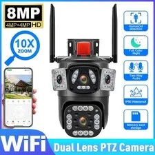 Outdoor Security Camera System Auto-Tracking Night Vision WiFi Surveillance LOT
