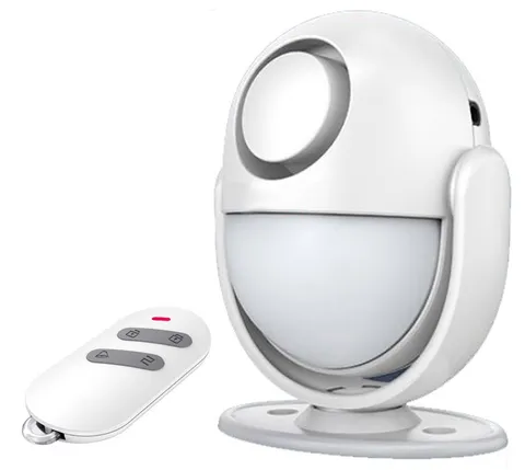 Stand Alone Motion Sensor Alarm Entry Chime Alert Sound W/ IR Remote DC 5V Power
