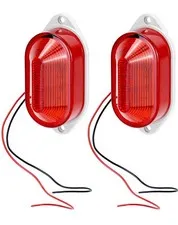 QWORK AC110V - 120V Industrial Strobe Siren Alarm Warning Light – Red -