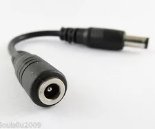 5pcs 0.12M 12cm 5.5x2.5mm Male Plug to 4.0x1.7mm Female DC Power Adapter cable