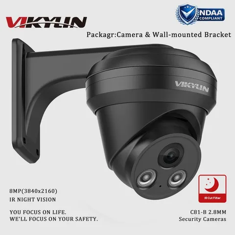 VIKYLIN 8MP 4K Night Vision IP Camera Accessories All Metal Wall-mounted Bracket