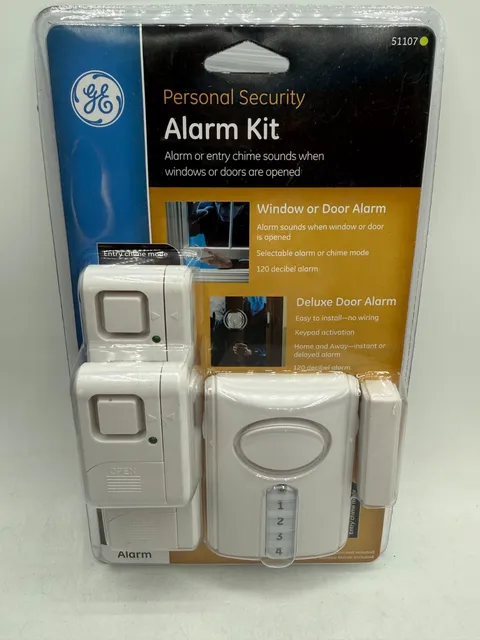 GE Personal Security Alarm Kit #51107 - Window or Door Alarm - New in Package