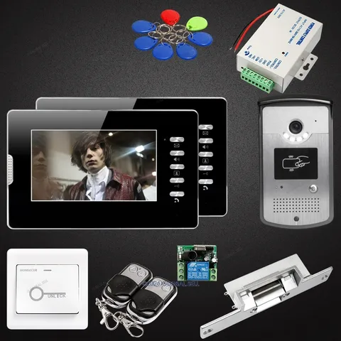 7inch Video Door Entry Phone Call System with IR Night Vision for Home Security