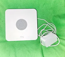 Ring Alarm Base Station Hub w/ Siren, Wi-Fi, Alexa, White, Power Adapter