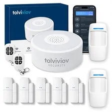 tolviviov Home Security System Wireless, DIY Door Alarm S-10pack