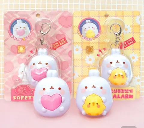 Molang Personal Safety Alarm Women Children LED Light 130dB Security Emergency