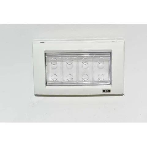 ABB Elos19380636 Waterproof Plate IP55 4 Modules White