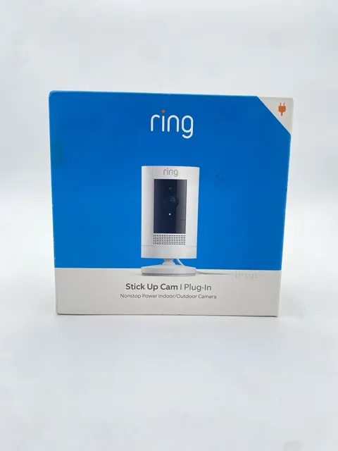 Ring Stick Up Cam Plug-In Indoor/Outdoor 1080p Security Camera Night Vision NEW