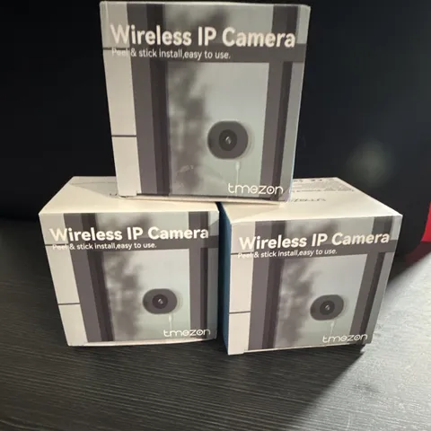 TMEZON C680 1080p Wi-Fi IP Indoor Camera Motion Detection Wide Angle Black x3