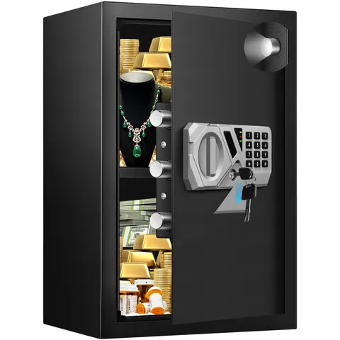 2.2 Cu Ft Fireproof Home Safe Box - Digital Electronic Keypad, Steel Security...