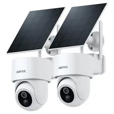 INFIYA L1 Solar Security Camera Outdoor Wireless WiFi 360°PTZ Color Night Vision