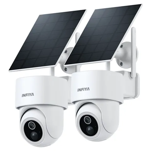 INFIYA L1 Solar Security Camera Outdoor Wireless WiFi 360°PTZ Color Night Vision