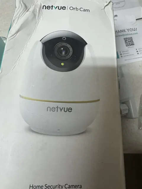 Netvue Orb Cam 1080p HD Indoor Home Security Camera Model IDC-3221 White